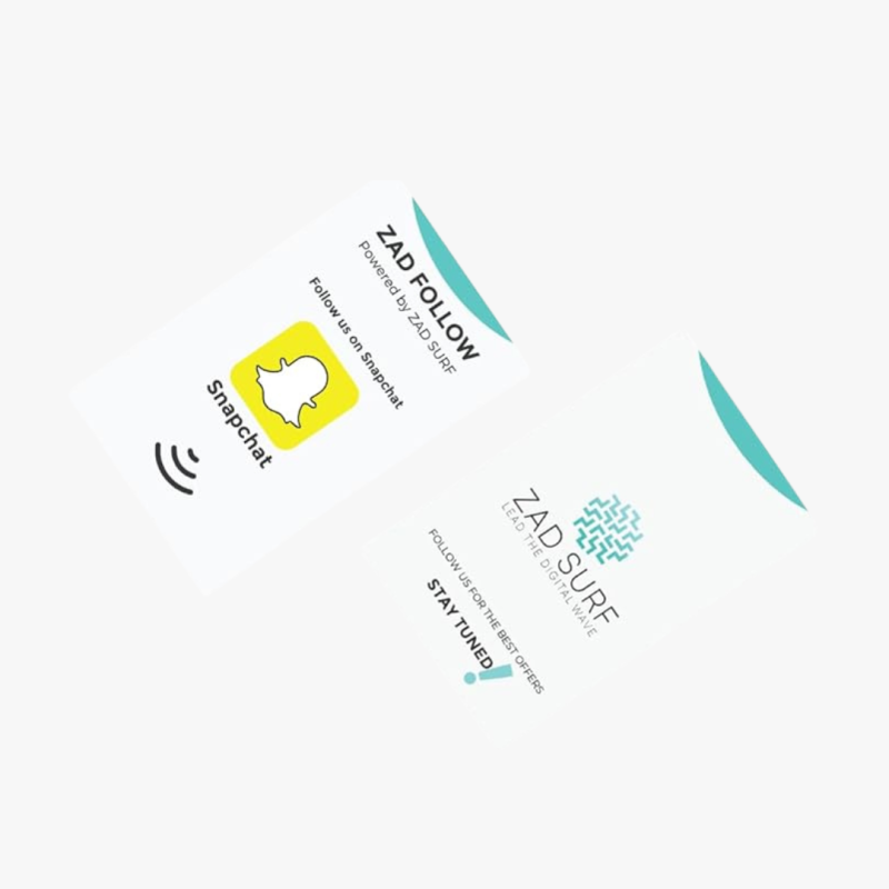 Boost Follows with Snapchat Follow NFC Card for iOS & Android in Dubai