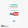Pack of 3 Zad Follow. YouTube Follows NFC Card from (Zad Surf) allowing you boosting Follows - iOS and Android