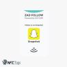 Pack of 5 NFC Snapchat Follow Cards by Zad Surf in Dubai