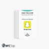 Pack of 5 NFC Snapchat Follow Cards by Zad Surf in Dubai