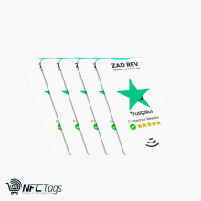 Pack of 5 Zad Rev. Trustpilot Reviews NFC Card from (Zad Surf) allowing you boosting Reviews - iOS and Android
