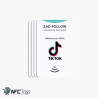 Boost TikTok Follows with TikTok NFC Card in Dubai - Pack of 5