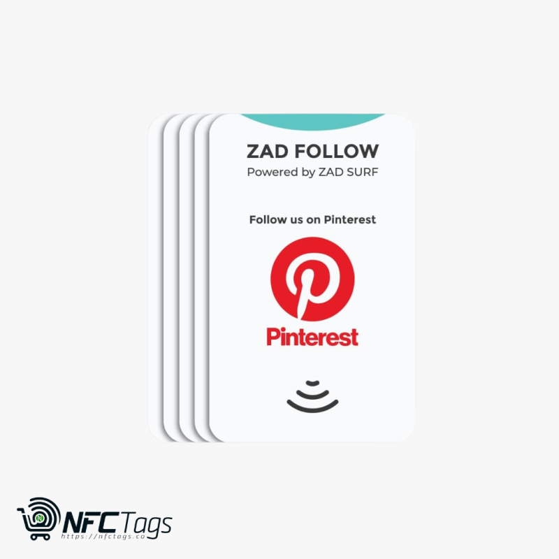 Boost follows with Pintrest NFC follow cards in Dubai - Zad Surf