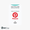 Pack of 10 Zad Follow. Pinterest Follows NFC Card from (Zad Surf) allowing you boosting Follows - iOS and Android