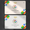 Boost you Google SEO with NFC Google Review Card (Grey) by Smaacaad. Get Feedback with Smart NFC Social Review Cards.