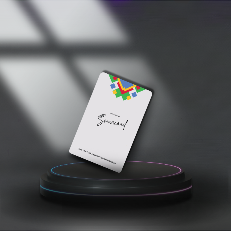 Boost you Google SEO with NFC Google Review Card (Grey) by Smaacaad. Get Feedback with Smart NFC Social Review Cards.