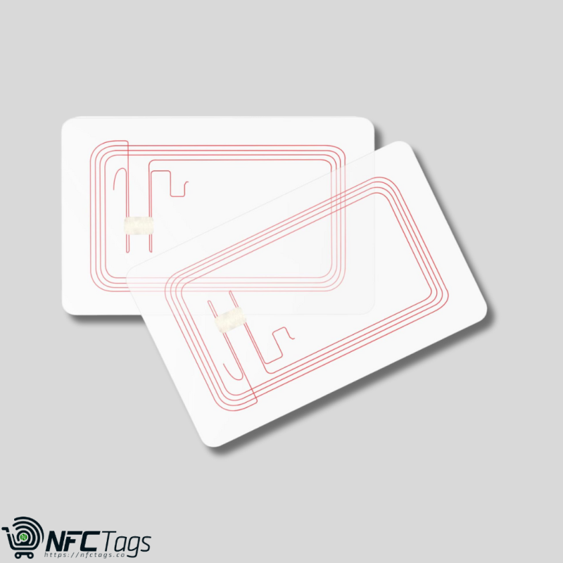 Timeskey 10pcs Transparent NTAG215 NFC Cards, Blank matte cards. Compatible with TagMo and Amiibo