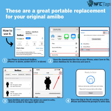 Timeskey 10pcs Transparent NTAG215 NFC Cards, Blank matte cards. Compatible with TagMo and Amiibo