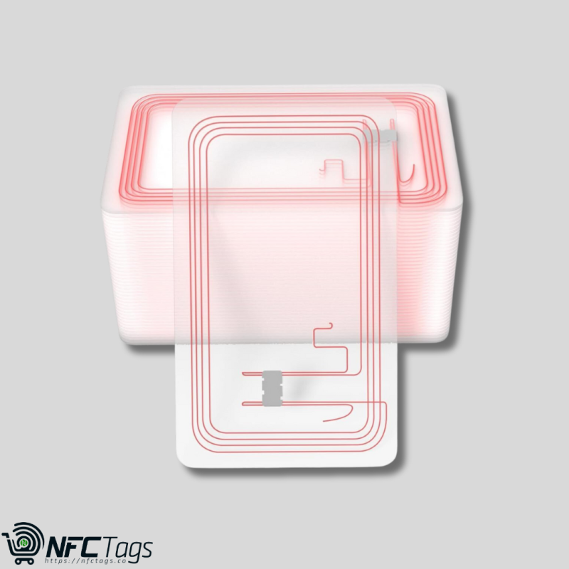 50PCS NFC Tags NTAG215 Transparent NFC 215 Tag Cards. Compatible with Android iPhone and All NFC Enabled Devices