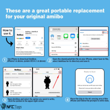 Timeskey 30pcs Transparent NTAG215 NFC Cards,NTAG215 504 Bytes Memory 100% Compatible with TagMo and Amiibo