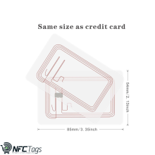 Timeskey 50pcs Transparent NTAG215 NFC Cards, NTAG215 504 Bytes Memory 100% Compatible with TagMo and Amiibo