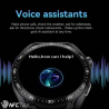 Smart Watch With Display Voice Assistant NFC GPS Fitness Tracker, QR Code and Lock System HW23 Pro EC33 AMAX PRO 3 (Black)